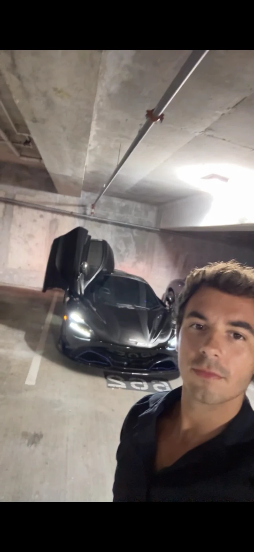 Josh Lopez with his McLaren